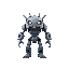  monster in space invaders with shaped like a robot