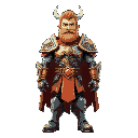 heroic man, colorfull armor