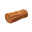 a oak wood log with no background, just the image.