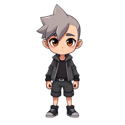 escravo, cabeça raspada, olhos cor âmbar estilo anime, roupas rasgadas  