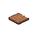 a small wooden balance platform in pixel ar