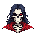 fantasy skeleton based on death of castlevania: symphony of the night with  the shoulders