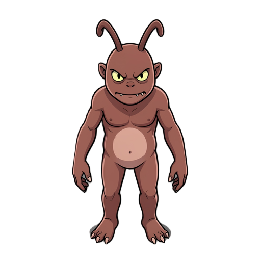 a humanoid monster with antennae on its head