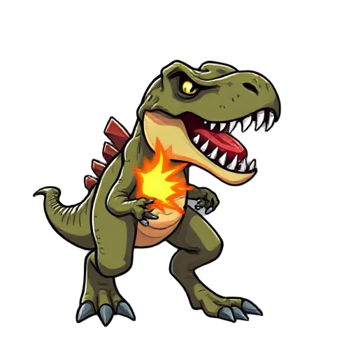 raptor attacking in fps style sprite