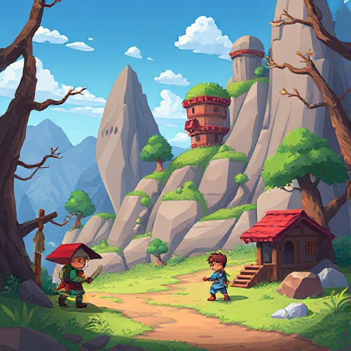pixel rpg background