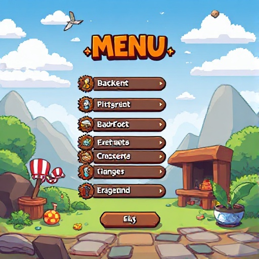 pixel background for menu