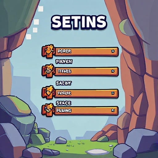 pixel background for settings menu