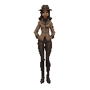 realistic black detective woman