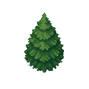 fir tree like in snk . no outline. flat color 