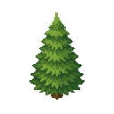 fir tree like in snk . no outline. flat color 