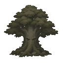 tree like snk ,moody atmosphere, toned-down colors( front view , no outline)