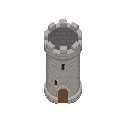 tower ( medieval ).no outline. flat color no shading