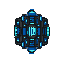 futuristic engine , black blue cyan. no outline no shading