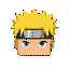 naruto head ( square form )only head without body, no body