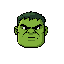 hulk head ( square form )only head without body