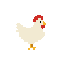 profil side view right. chicken. no outline no shading 