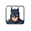 batman head in square
