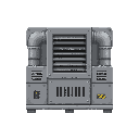 ventilation system .front view . no outline