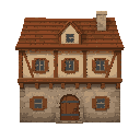 house like snk ( front view , no outline)