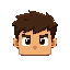 boy head ( square form )only head without body, no body