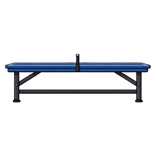 pingpong table , side view 