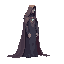 a realistic mage. side view . no outline