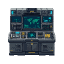 système control center .front view . no outline. well detailed hight quality