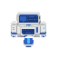 futuristic computer . no outline no shading