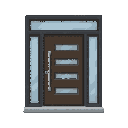 modern door , front view. no outline 