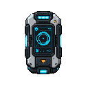 futuristic gadgets , fromt view