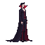 realistic vampire . side view . no outline