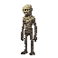 a realistic mummy monster. side view . no outline