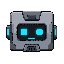 futuristic robo head ( square form ) only head no body