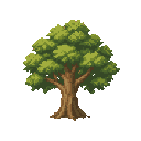tree like in snk . no outline. flat color 