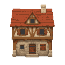 house like snk ( front view , no outline)