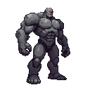 a basic titan from snk. side camera view right full body. no outline 