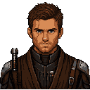 a  space warrior with a lightsaber