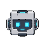 futuristic robo head ( square form ) only head no body