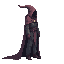 a realistic epic mage . side view . no outline