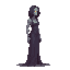 a realistic undead, mommy. side view . no outline