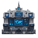 système control center .front view . no outline. well detailed hight quality