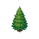 fir tree like in snk . no outline. flat color 
