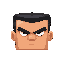 boss man head ( square form ) only head no body