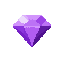 diamond purple. no outline 