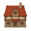 house like snk ( front view , no outline)