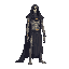 a realistic undead, egyptian. side view . no outline