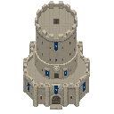 tower ( medieval )big .no outline. flat color no shading