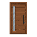 modern door wood , front view. no outline 