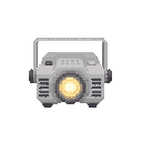 light projector ,front view. no outline 