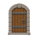 door , front view. no outline 